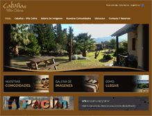 Tablet Screenshot of cabanasvillacelina.com.ar